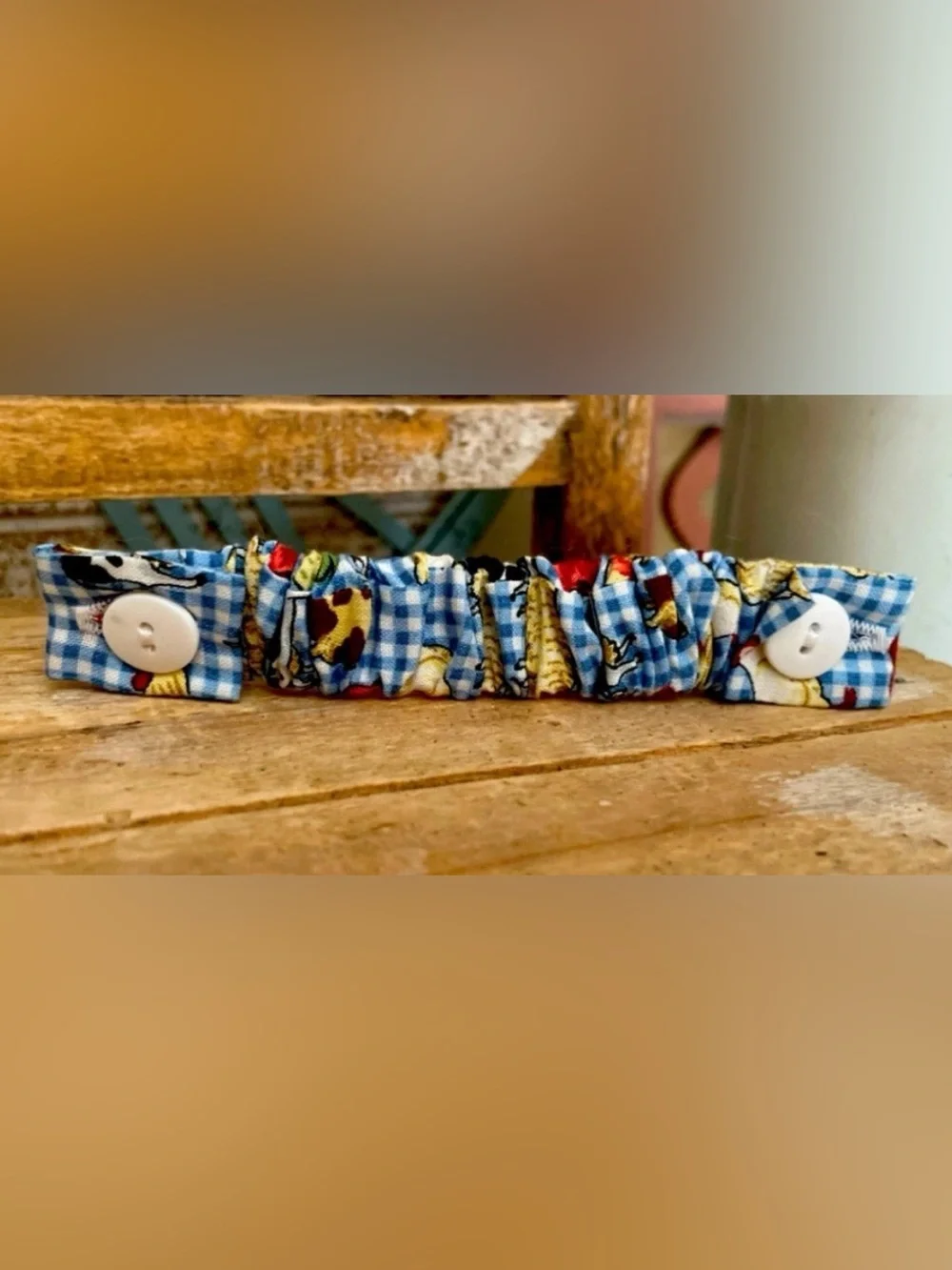 Hand-made Elastic Scrunchy Band For Quartz Watch Farm Animals Wristband NEW!